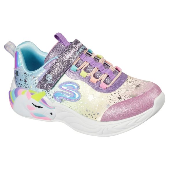 27-32 lány ledes sportcipő Skechers S-Lights Unicorn Dream