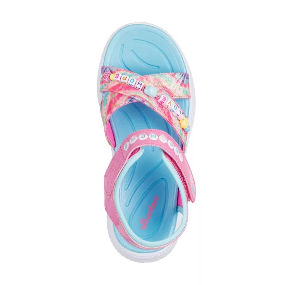 27-37 lány szandál Skechers Jumpsters Sandal - Tie Dye Bffs