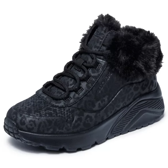 31-40 lány bélelt Skechers Uno Lite Cozy Leopard B