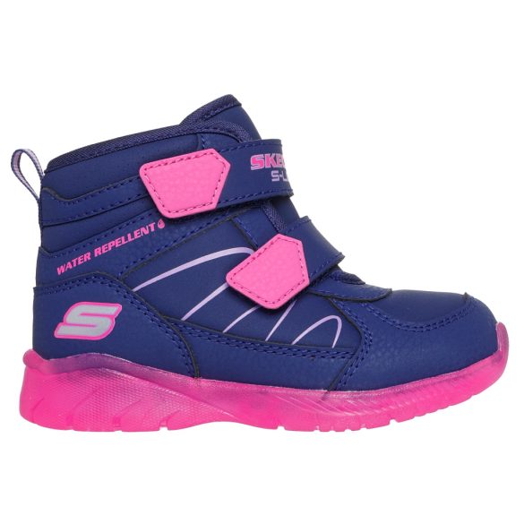 21-28 lány bélelt villogó bakancs Skechers Illumi-Brights LED