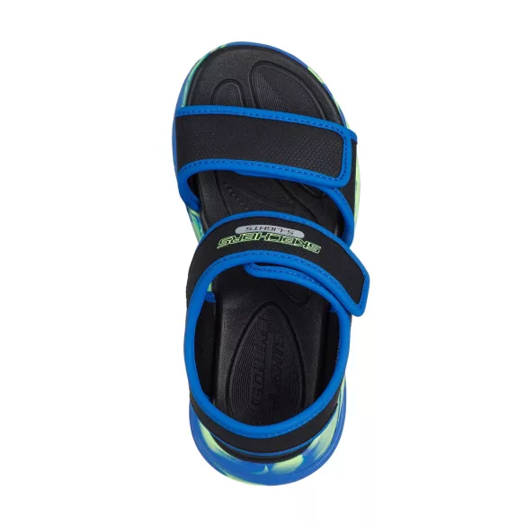 27-37 fiú ledes szandál Skechers S-Lights: Sola Glow Sandal - Fusion Brights