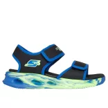 27-37 fiú ledes szandál Skechers S-Lights: Sola Glow Sandal - Fusion Brights