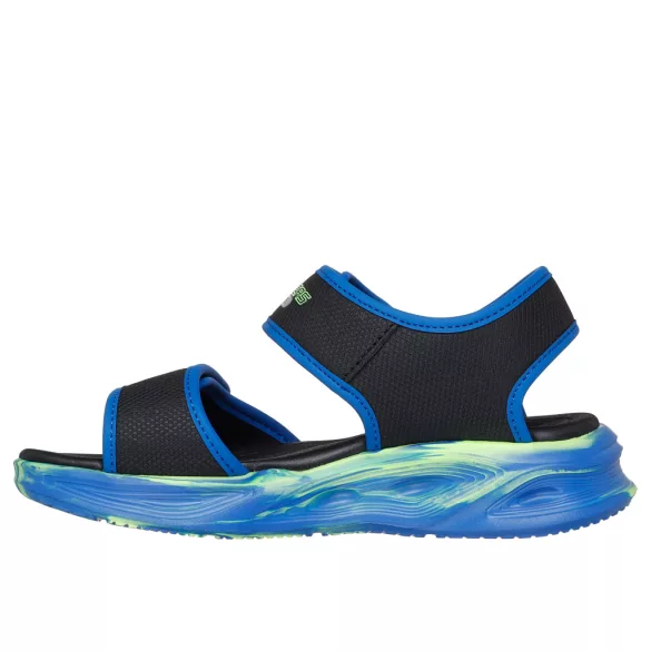 27-37 fiú ledes szandál Skechers S-Lights: Sola Glow Sandal - Fusion Brights