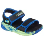 27-37 fiú ledes szandál Skechers S-Lights: Sola Glow Sandal - Fusion Brights