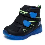 21-28 fiú bélelt villogó bakancs Skechers Illumi-Brights LED