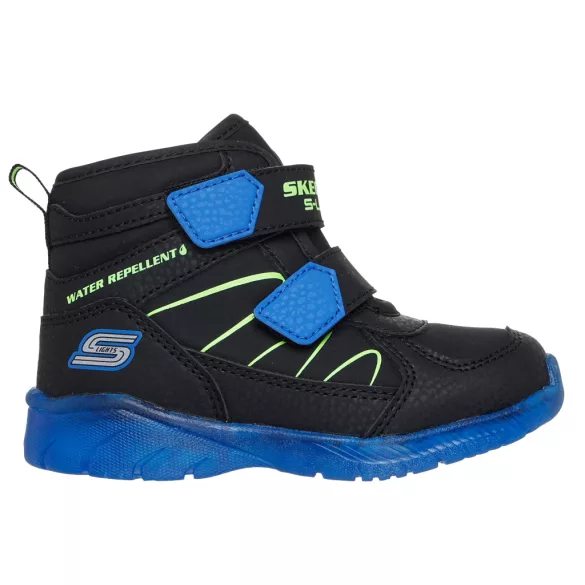 21-28 fiú bélelt villogó bakancs Skechers Illumi-Brights LED