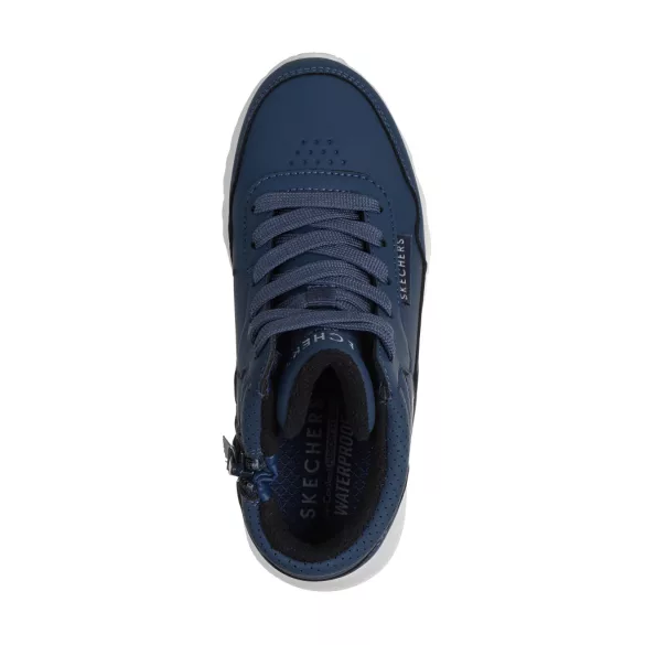 31-39 fiú bélelt vízálló Skechers Uno Lite Aqua NVY