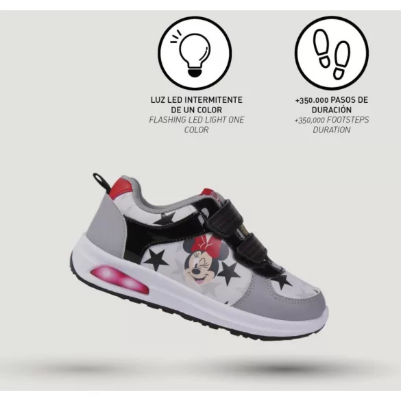 Disney Minnie Star LED villogó, világító utcai cipő 31